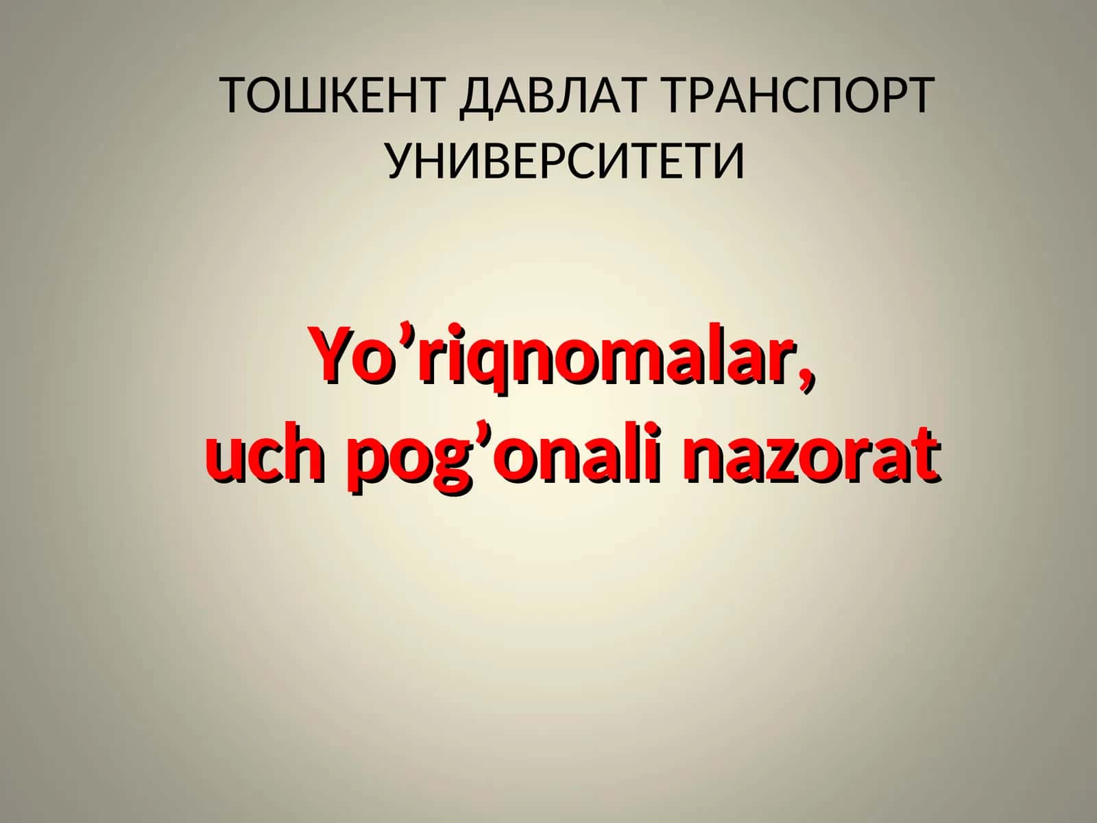Mehnat muhofazasiga o`qitishni tashkil qilish va bilimlarni tekshirish bo`yicha namunaviy nizom
