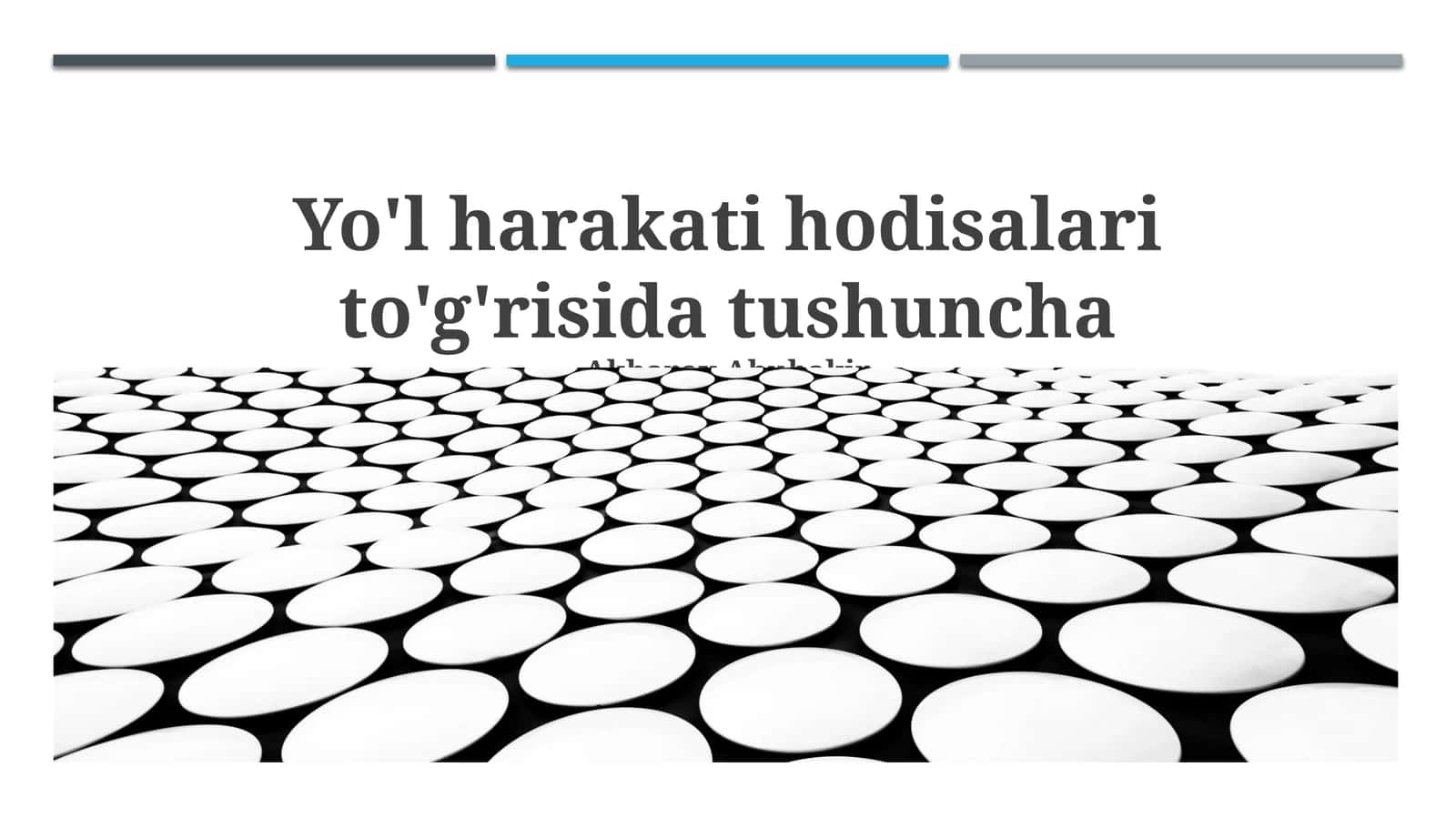 Yo‘l-transport hodisalari: tushuncha, sabablari va tahlili