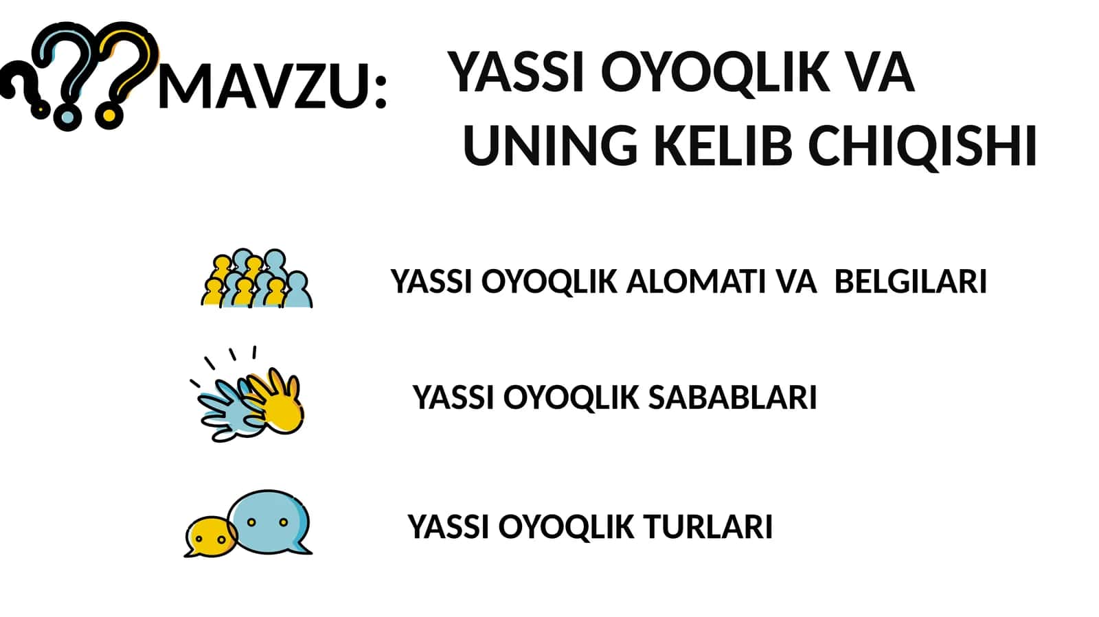 YASSI OYOQLIK