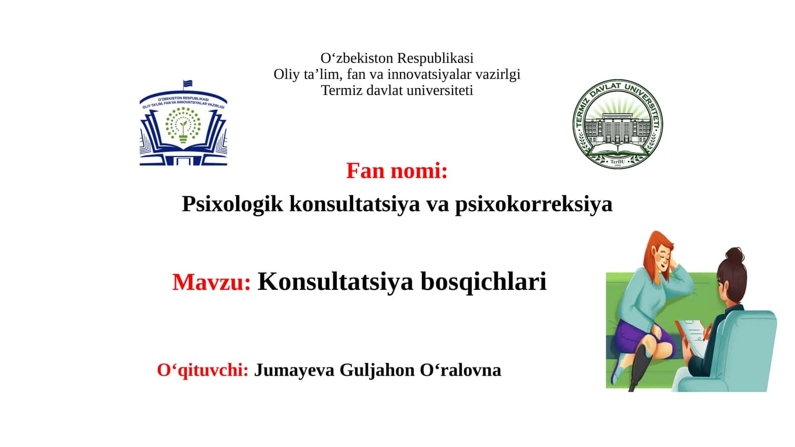 Konsultatsiya bosqichlari