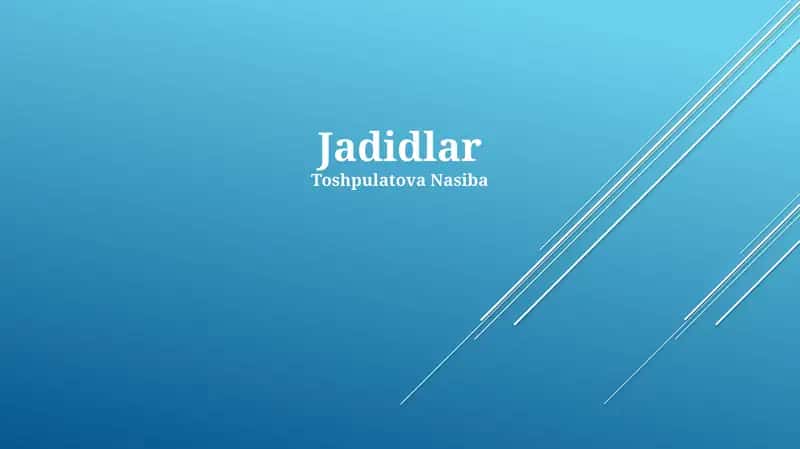 Jadidlar