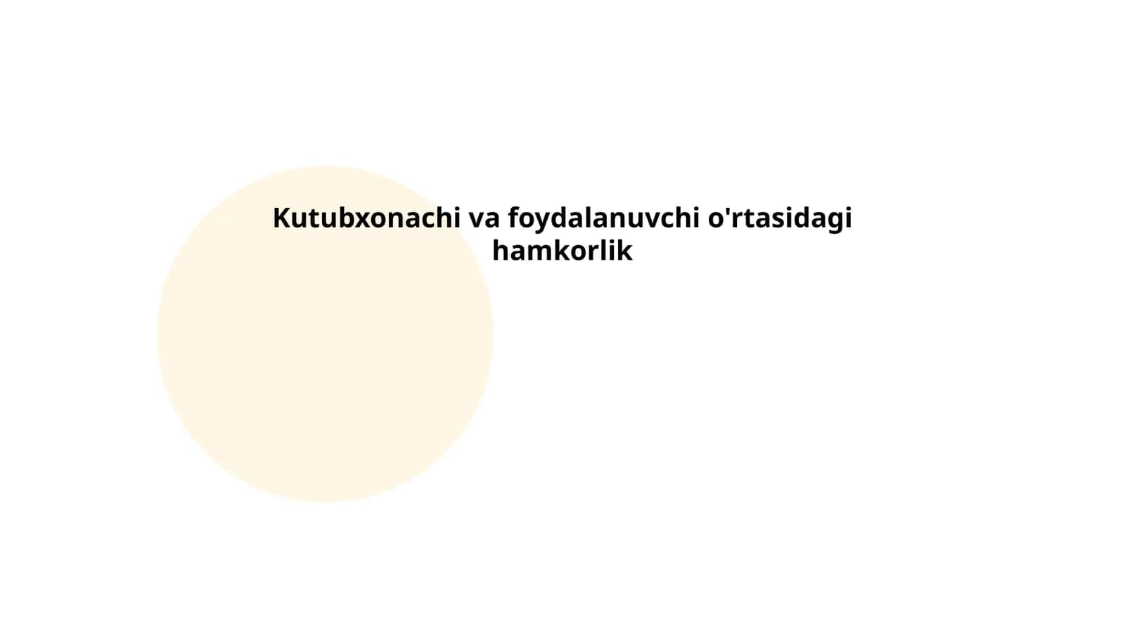 Kutubxonachi va foydalanuvchi o'rtasidagi kommunikatsiya strategiyalari