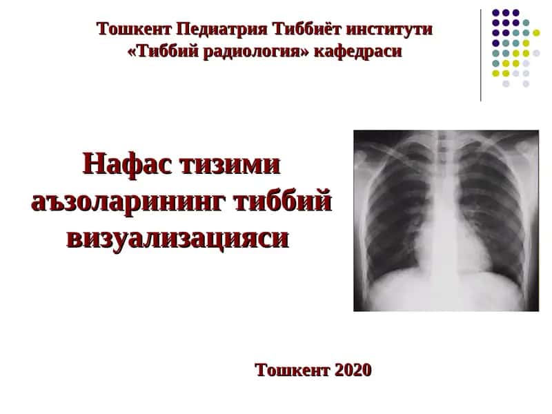 Нафас тизими аъзоларининг тиббий визуализацияси