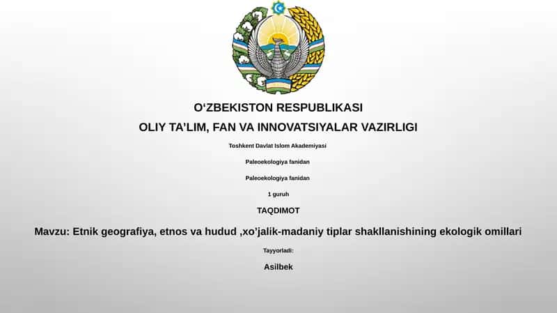 Paleoekologiya