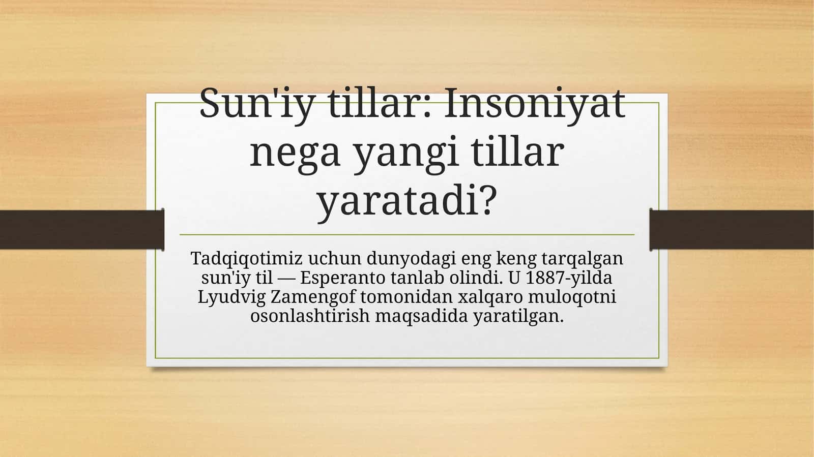 Sun'iy tillar: Insoniyat nega yangi tillar yaratadi?