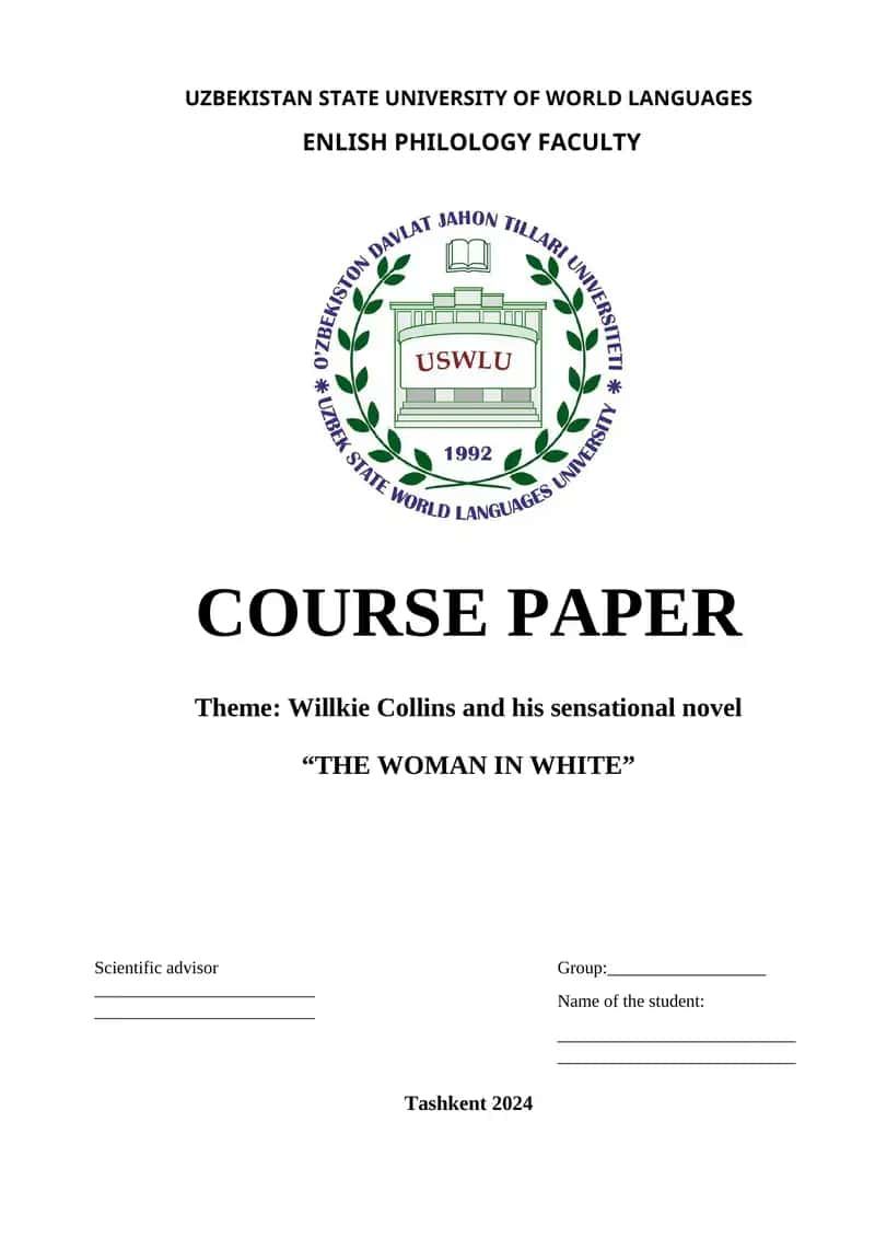 THE WOMAN IN WHITE