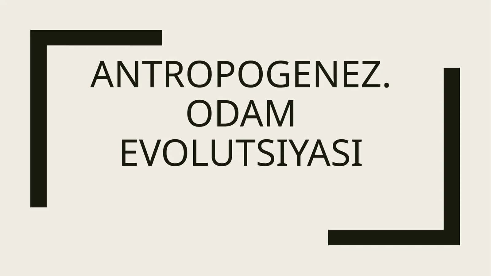 Antropogenez