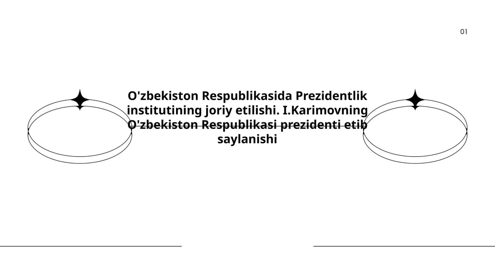 O'zbekiston Respublikasida Prezidentlik institutining joriy etilishi. I.Karimovning O'zbekiston Respublikasi prezidenti etib saylanishi