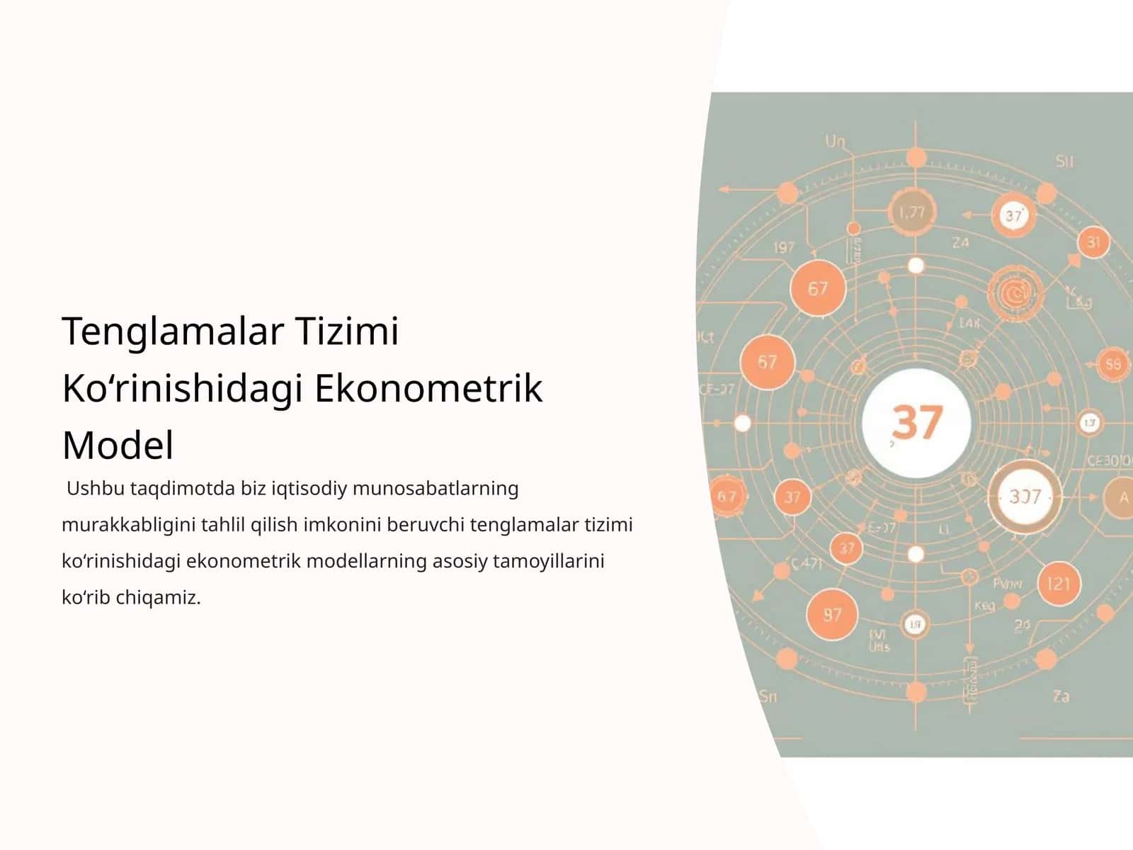 Tenglamalar Tizimi Ko‘rinishidagi Ekonometrik Model