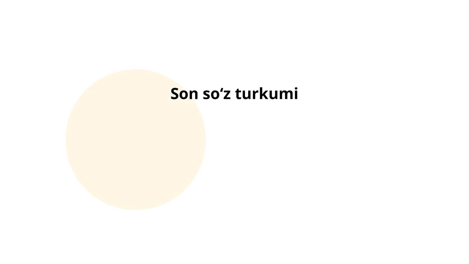 Son soʻz turkumi