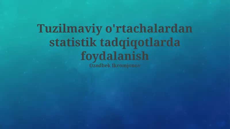 Struktural o'rtachalar: Ta'rif va Mohiyat