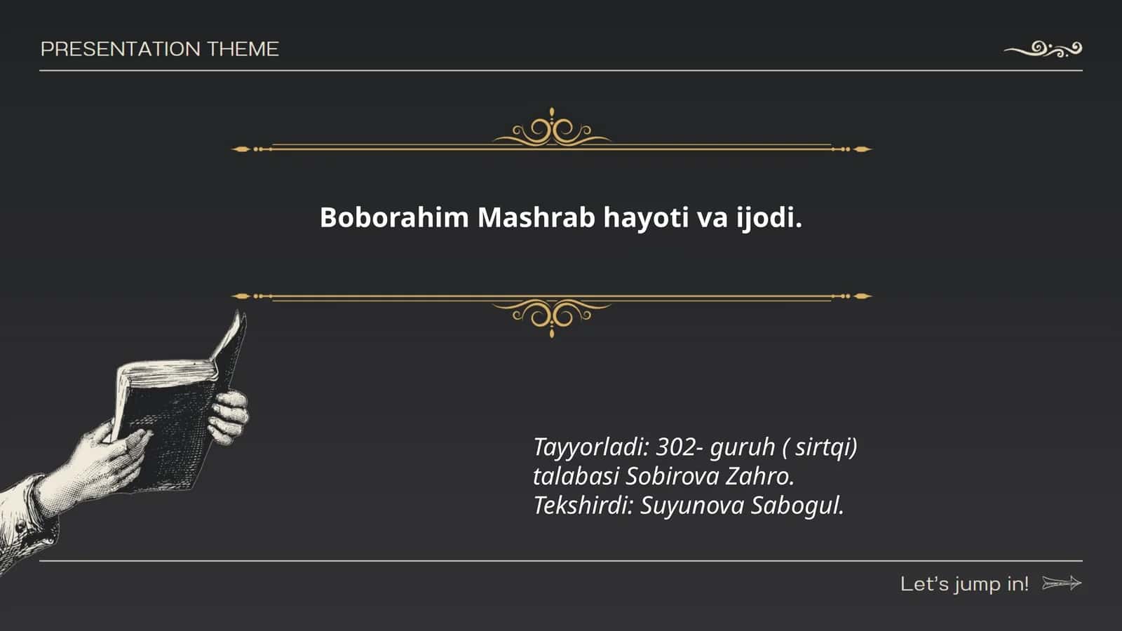 Boborahim Mashrab hayoti va ijodi