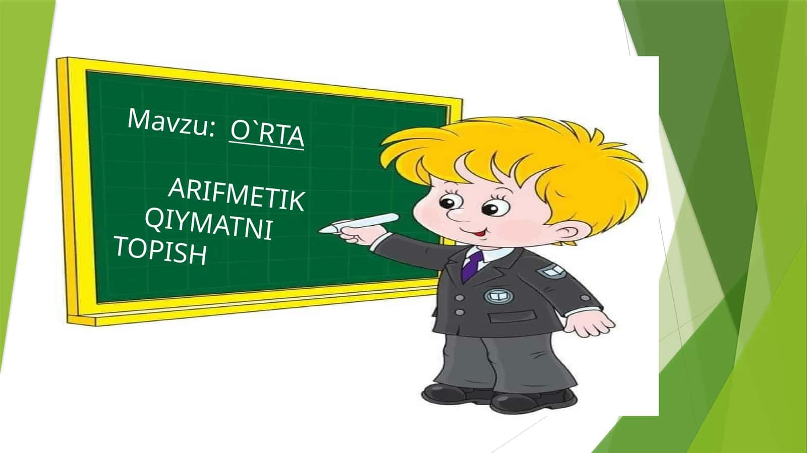 ARIFMETIK QIYMATNI TOPISH