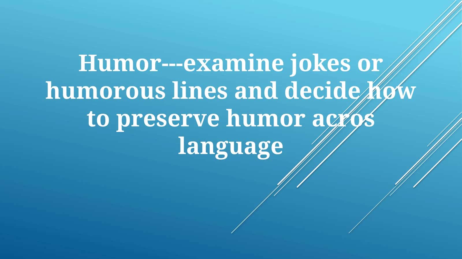 Anatomy of a Joke: Deconstructing Humor