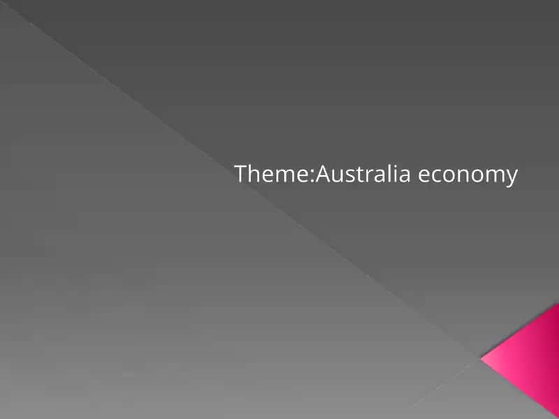 Australia Economy