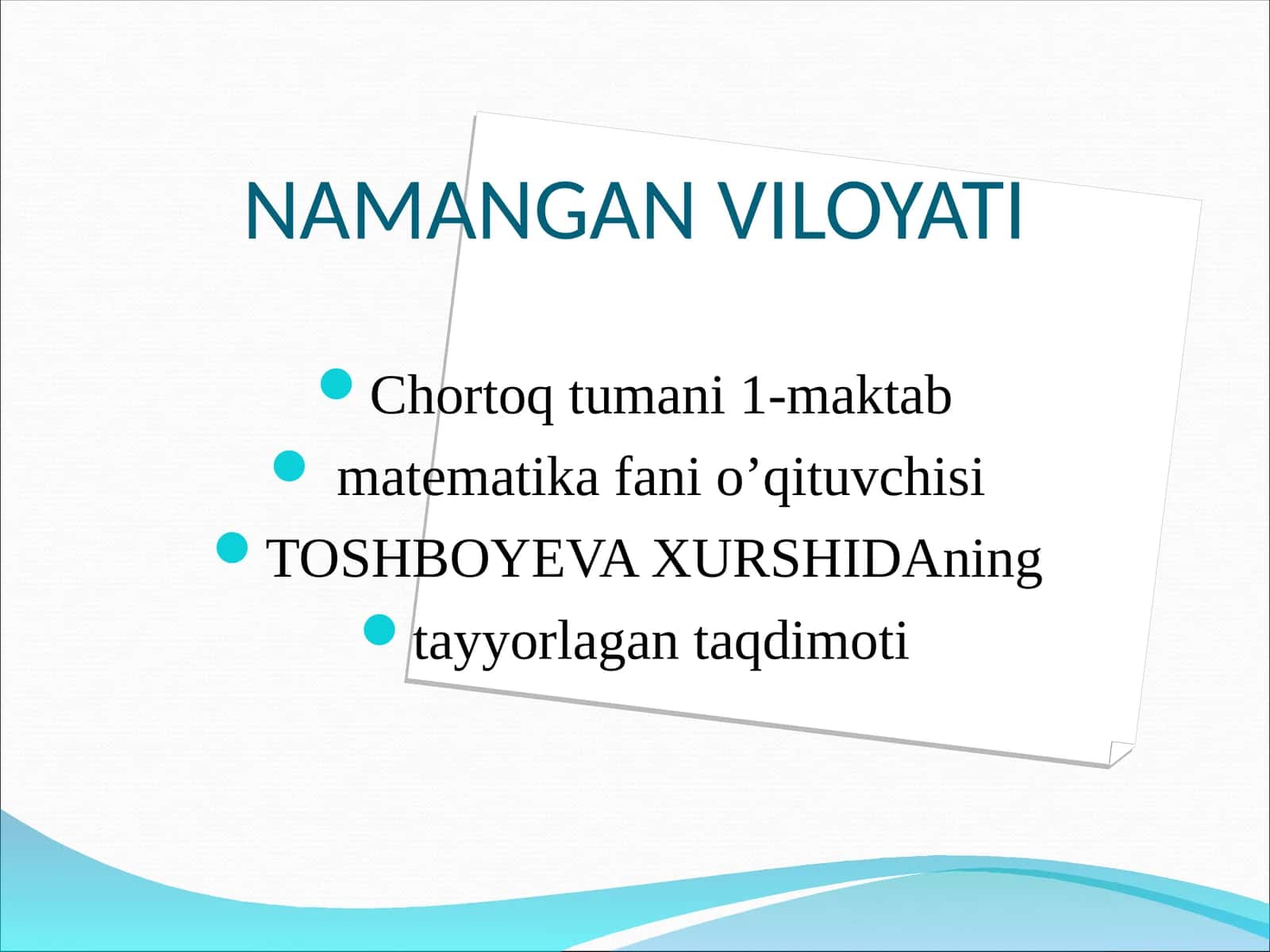 “KOMBINATORIKA ELEMENTLARI, O`RIN ALMASHTIRISH VA GURUHLASH” MAVZUSIGA DOIR MISOLLAR YECHISH