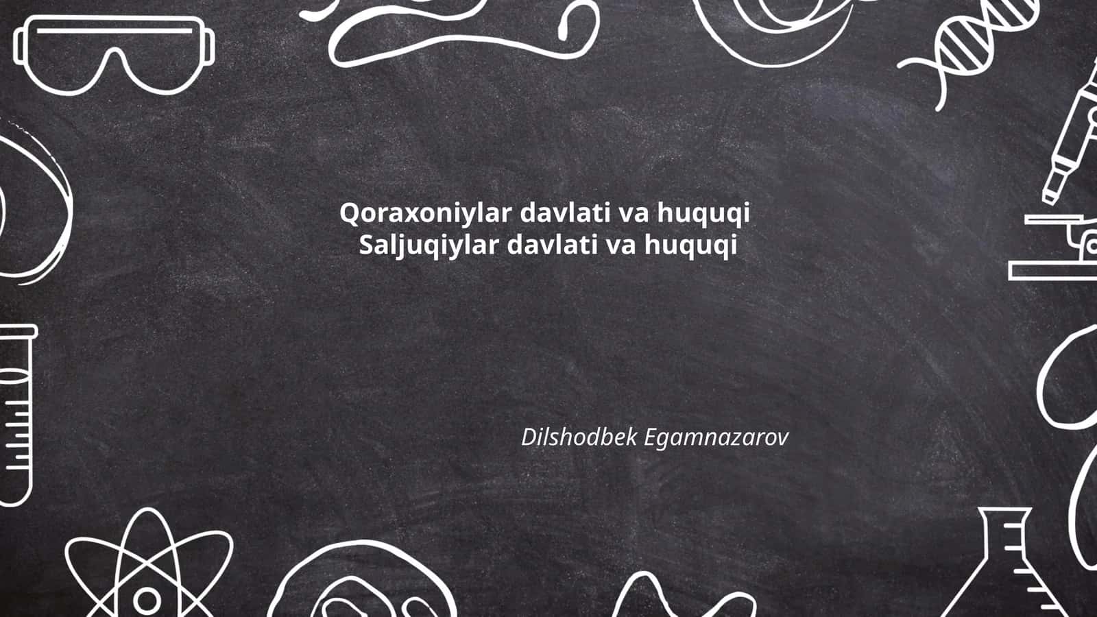 Qoraxoniylar davlati va huquqi