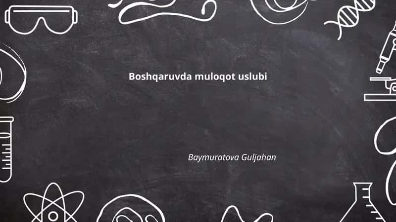 Boshqaruvda muloqot uslubi