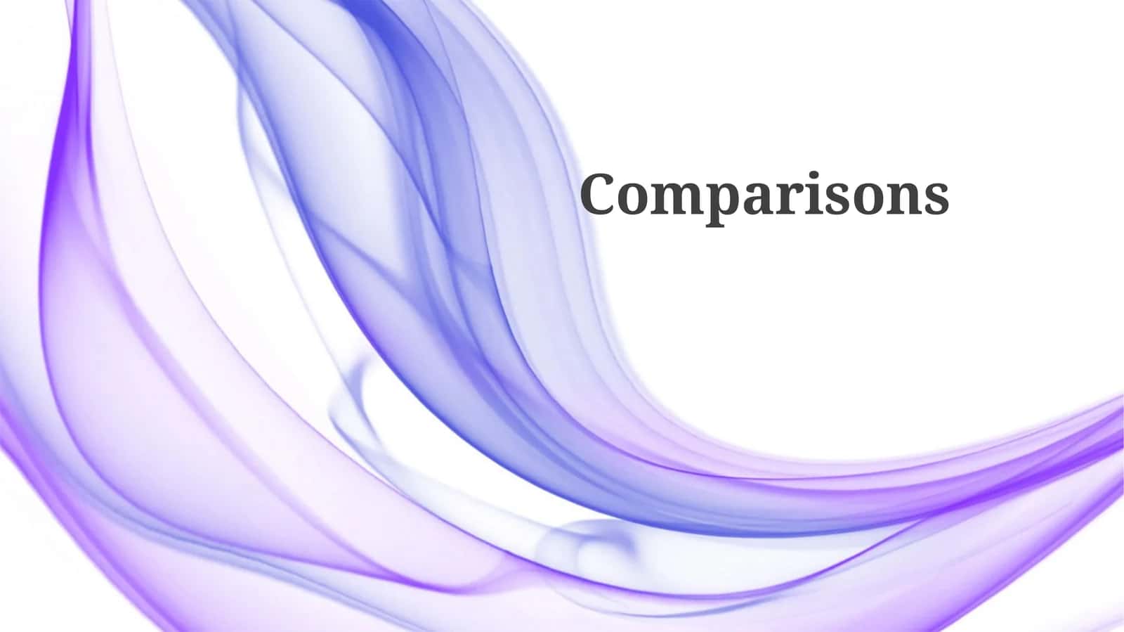 Visualizing Comparisons