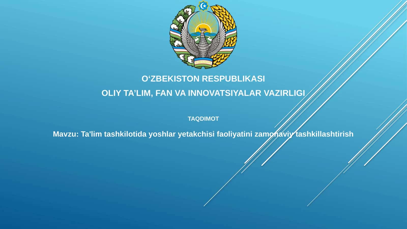 Yoshlar Yetakchiligining Zamonaviy Usullari