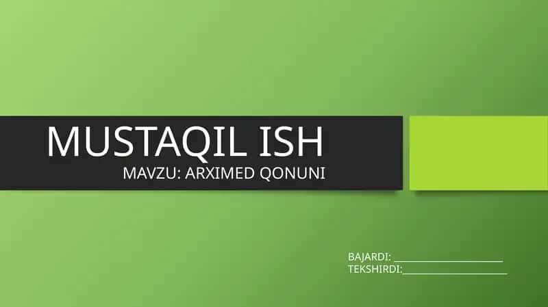 ARXIMED QONUNI