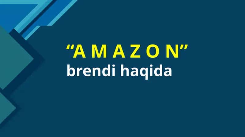 AMAZON HAQIDA slayd