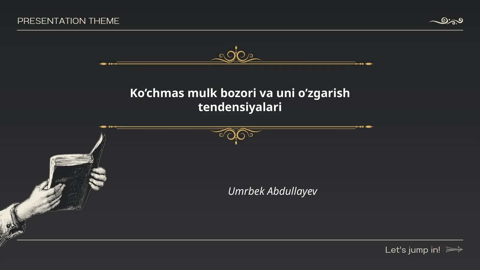 Ko’chmas mulk bozori va uni o’zgarish tendensiyalari