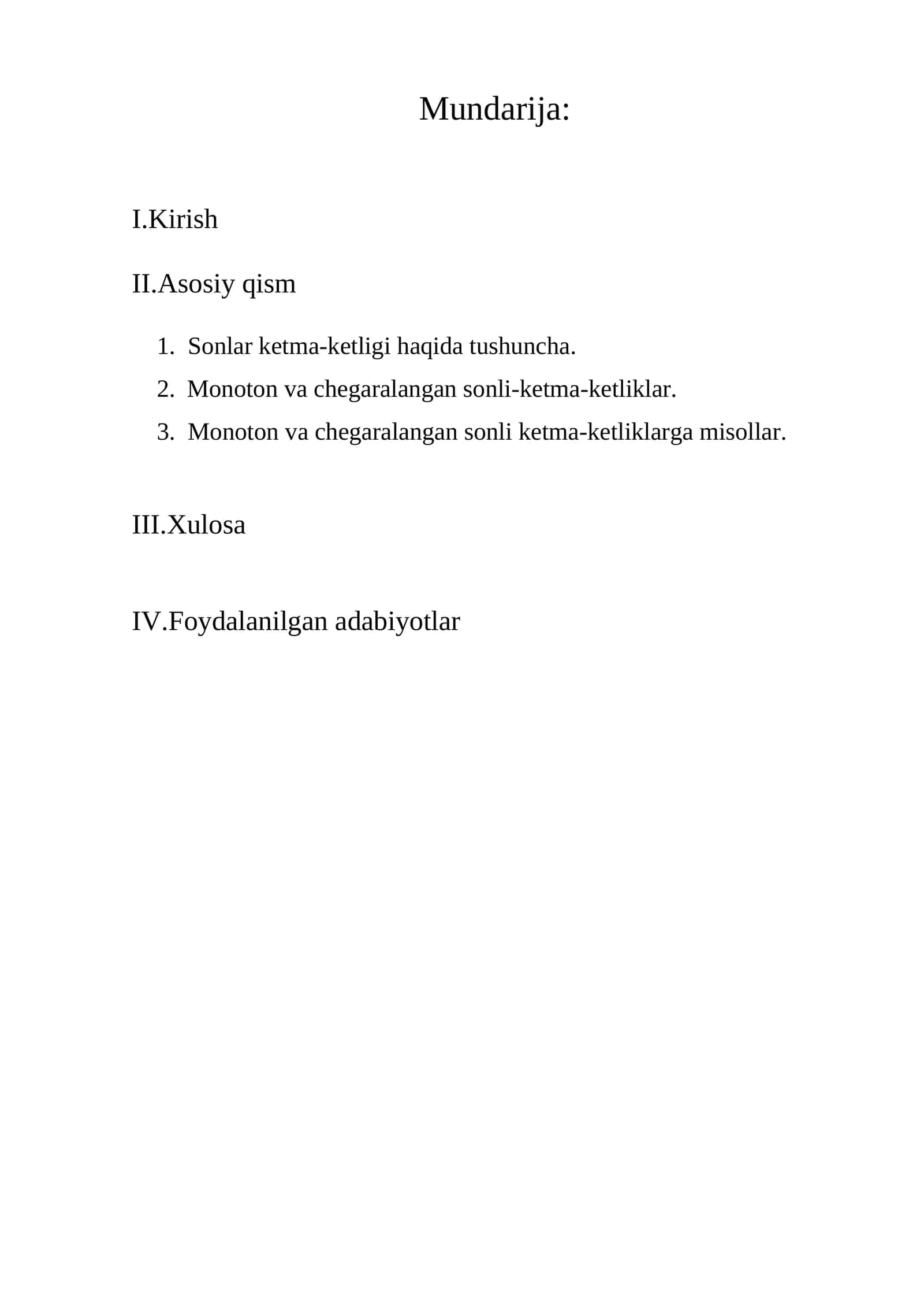 Matematika sohasidagi ta'lim sifatini oshirish