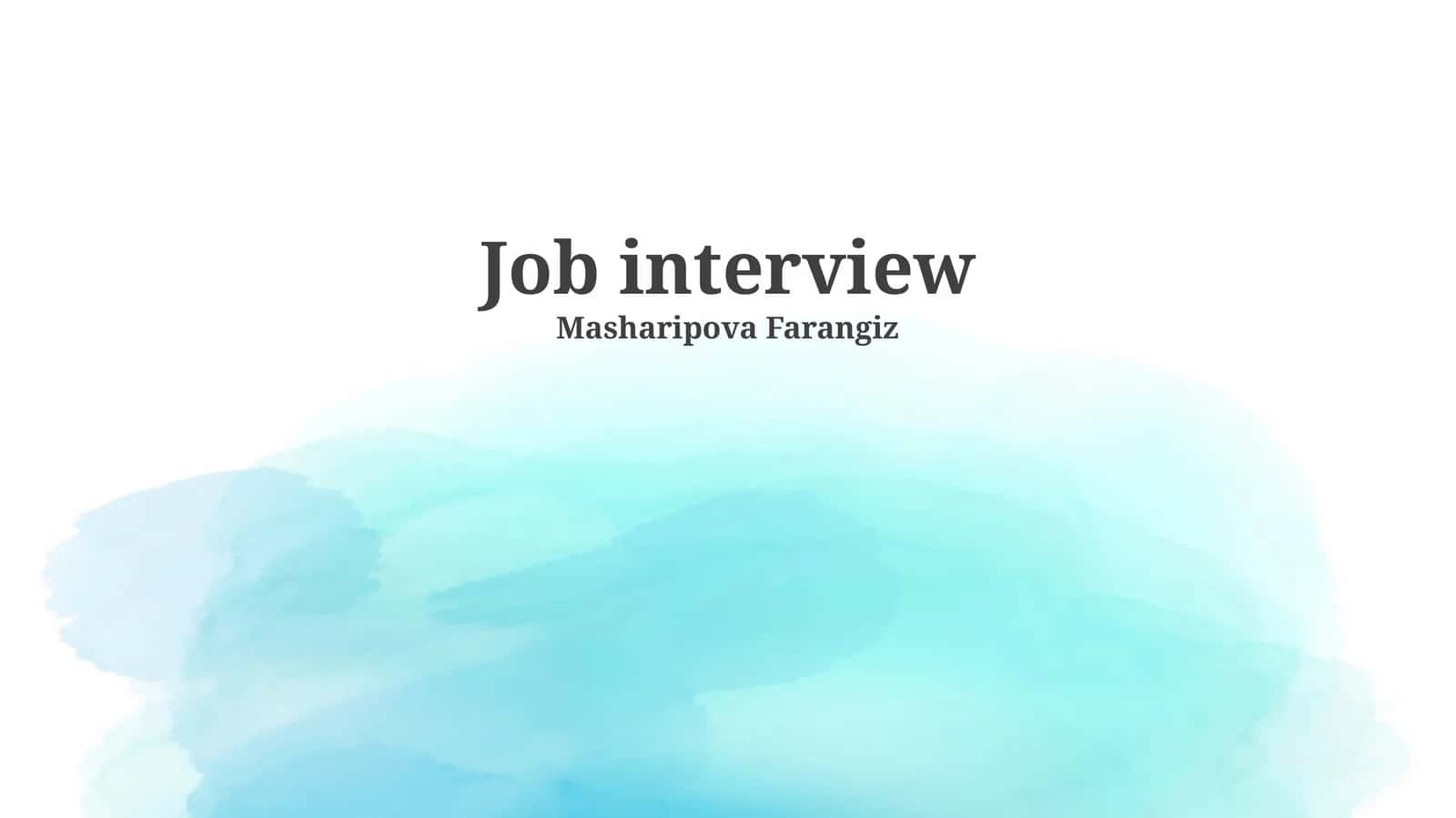 Job interview