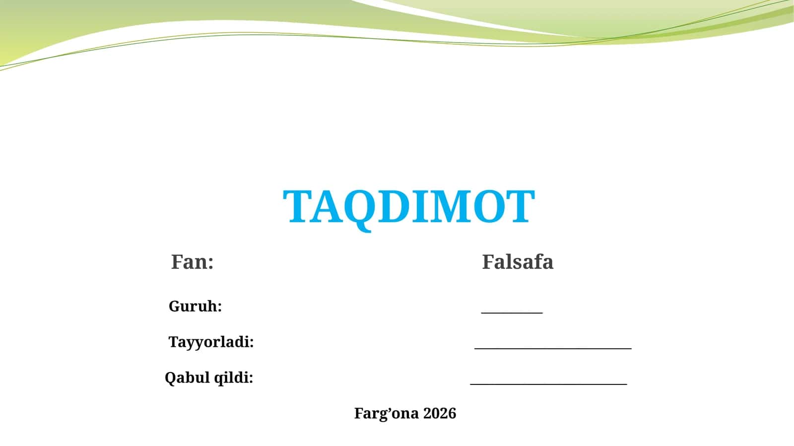 Qadriyat tushunchasining ma’nosi va uning umumiy tasnifi