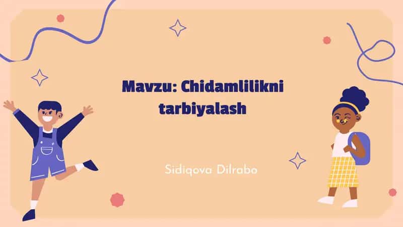 Chidamliliknitarbiyalash