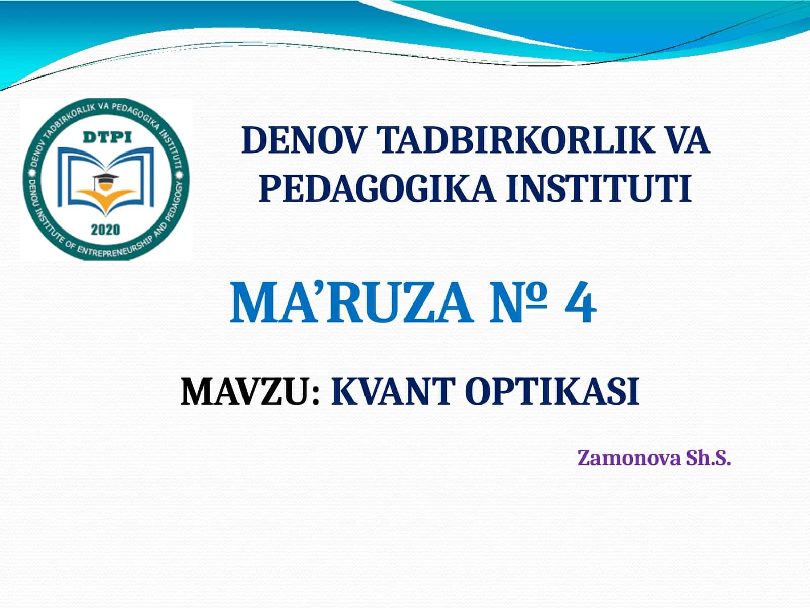 KVANT OPTIKASI