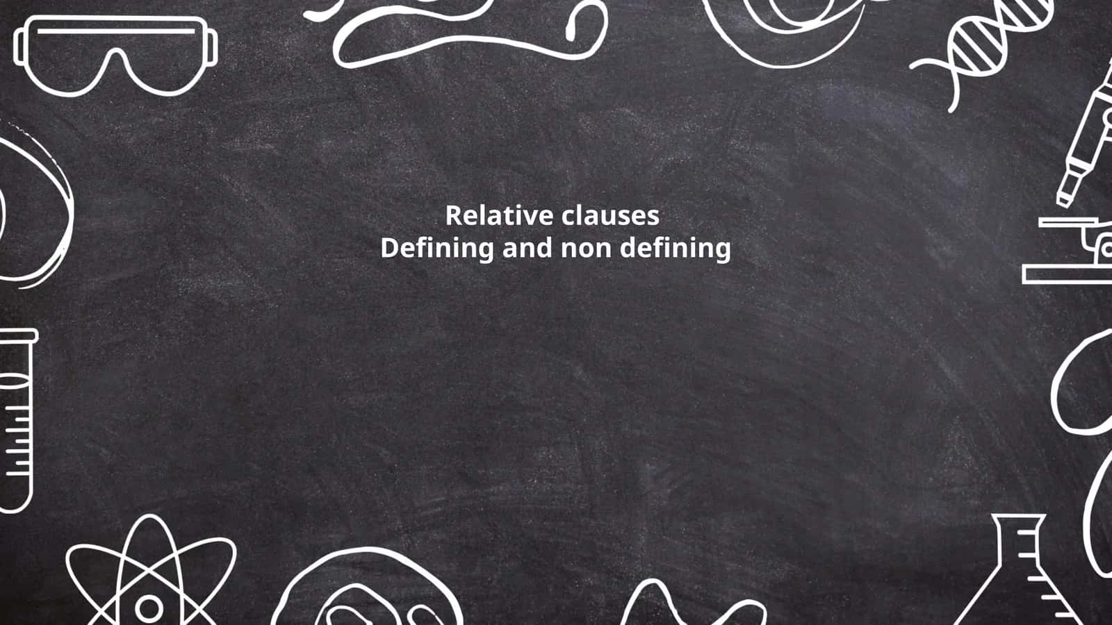 Defining Relative Clauses