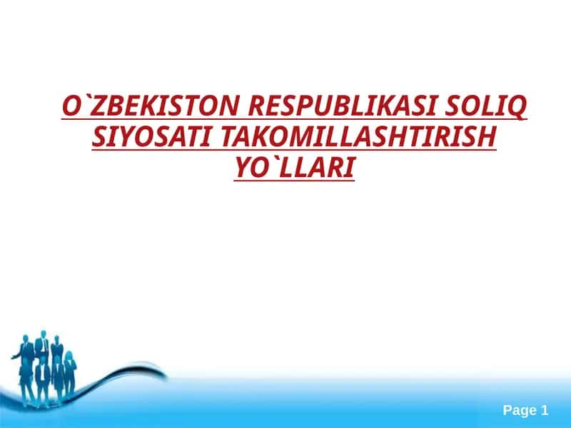 Soliqlarning byudjetga tushishiga ko'ra bo'linishi