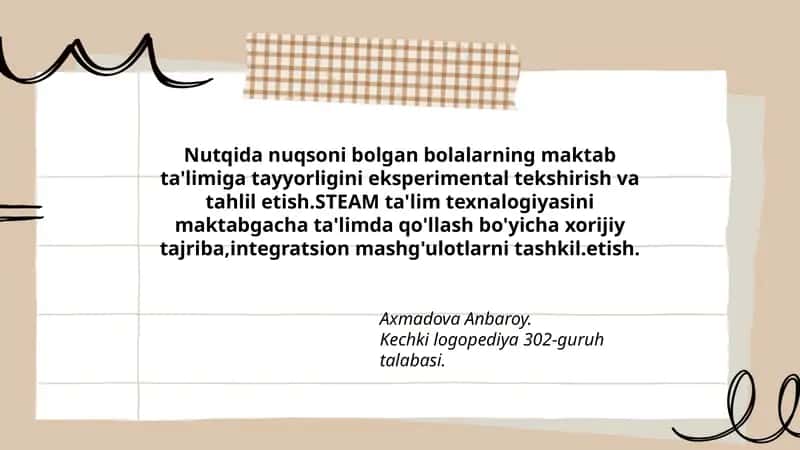 STEAM Ta'lim Texnalogiyasi
