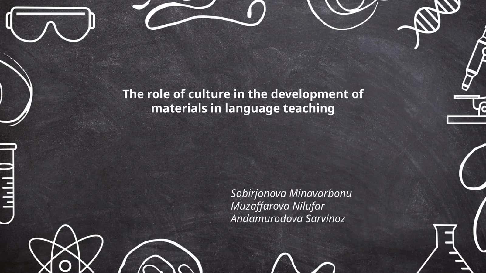 The role of culture in the development of materials in language teaching