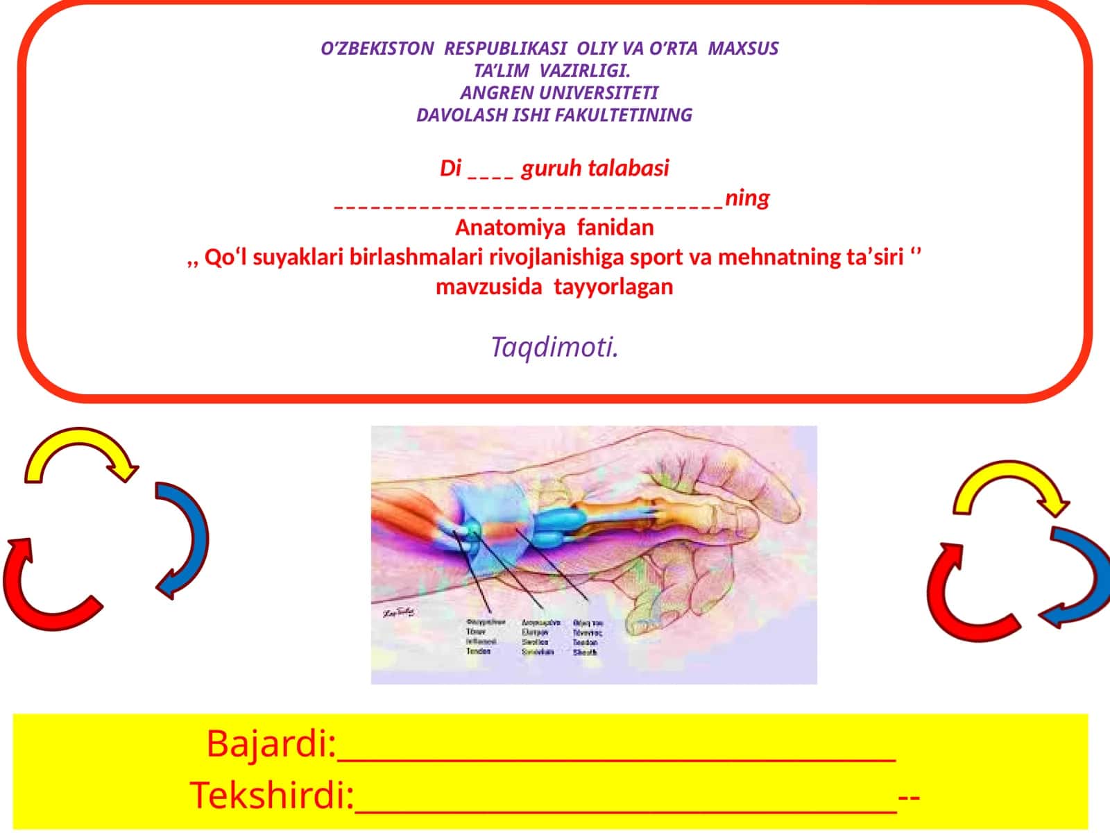 Qoʻlsuyaklar va ularning birlashmalari