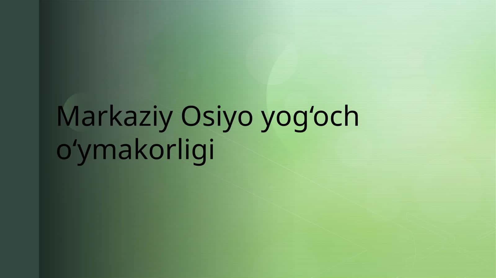 Markaziy Osiyo yog‘och o‘ymakorligi