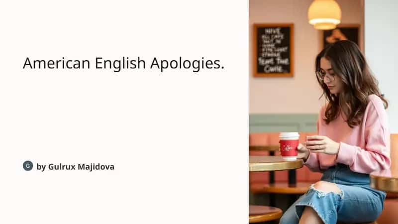 American English Apologies
