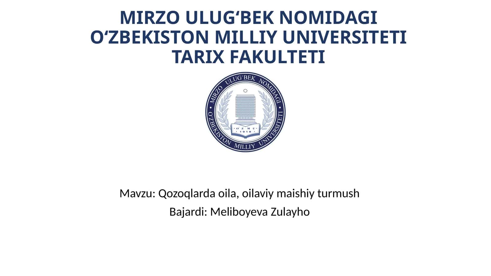 Qozoqlarda oila, oilaviy maishiy turmush