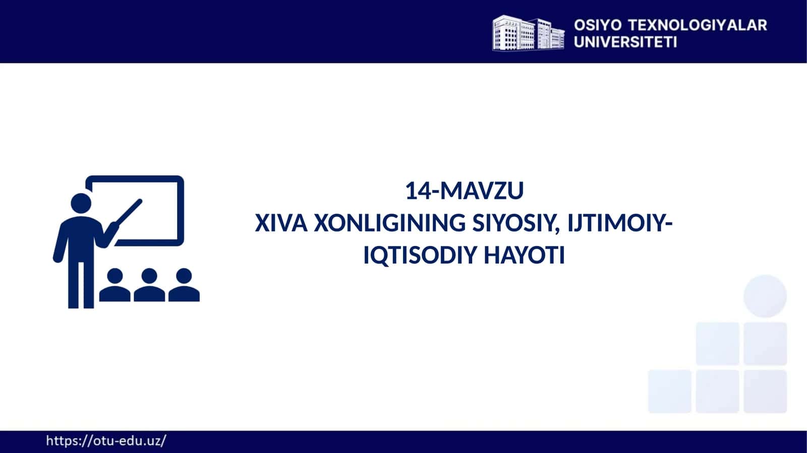 XIVA XONLIGINING SIYOSIY, IJTIMOIY-IQTISODIY HAYOTI