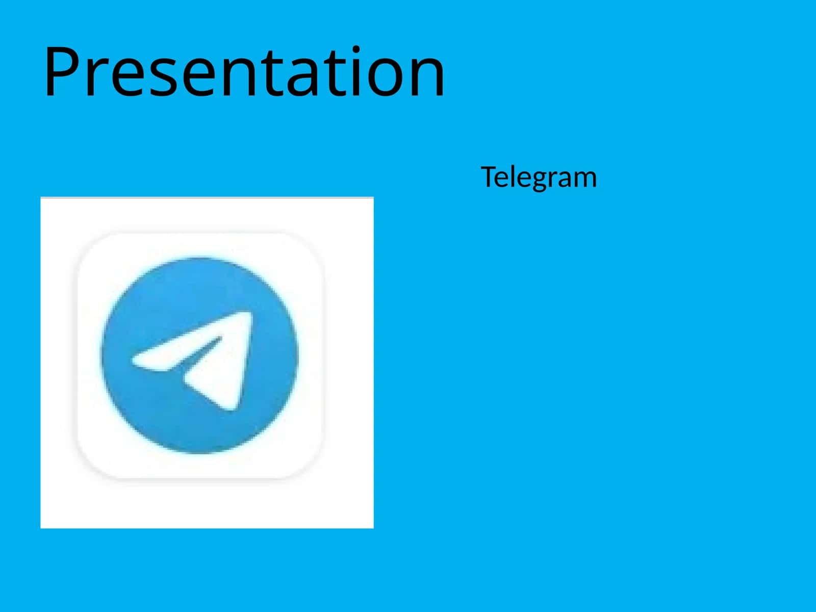 Telegram prezentatsiya