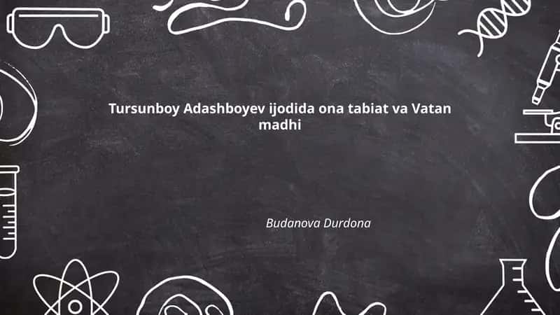 Ona tabiat va Vatan madhi
