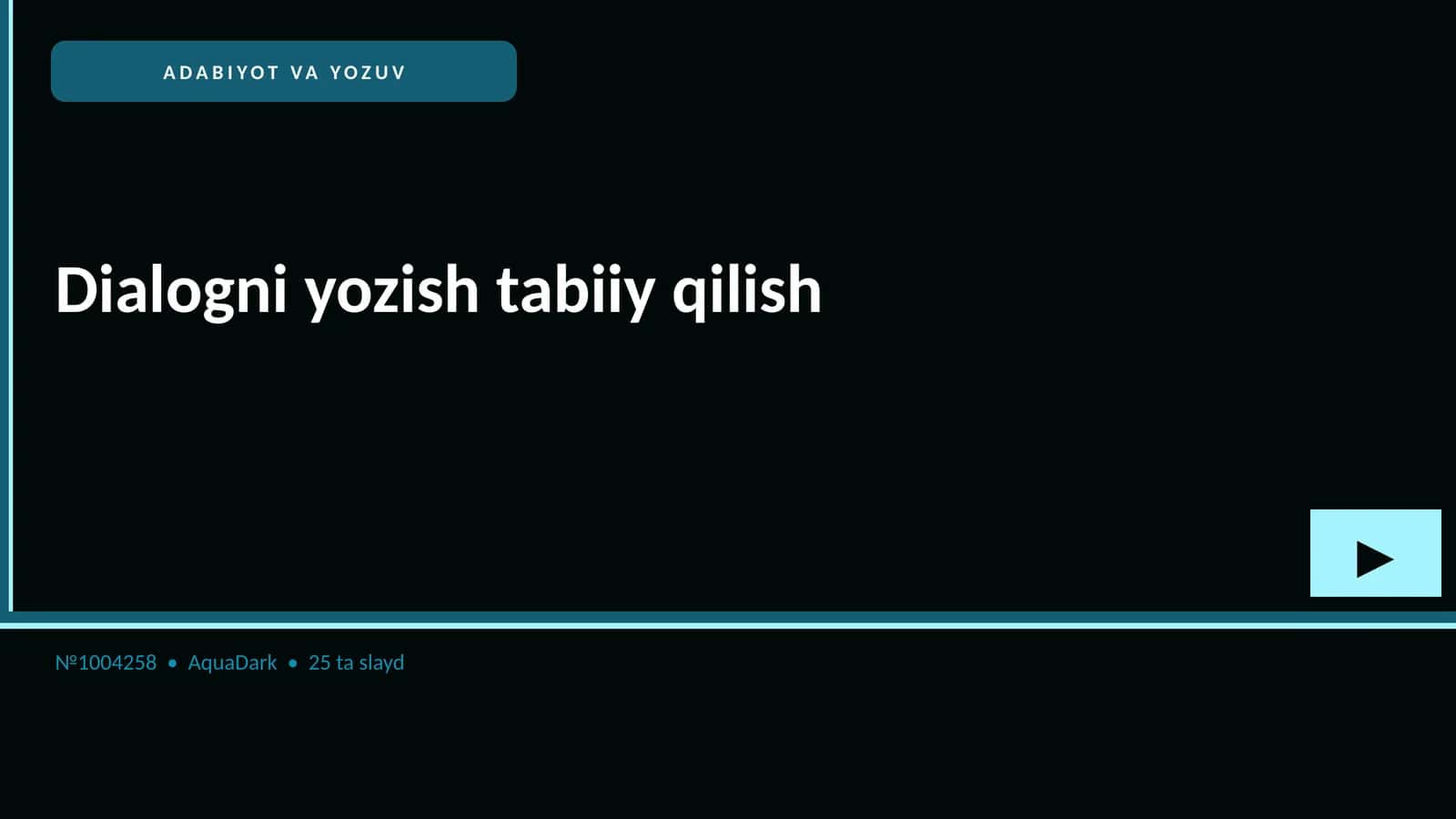 ADABIYOT VA YOZUV