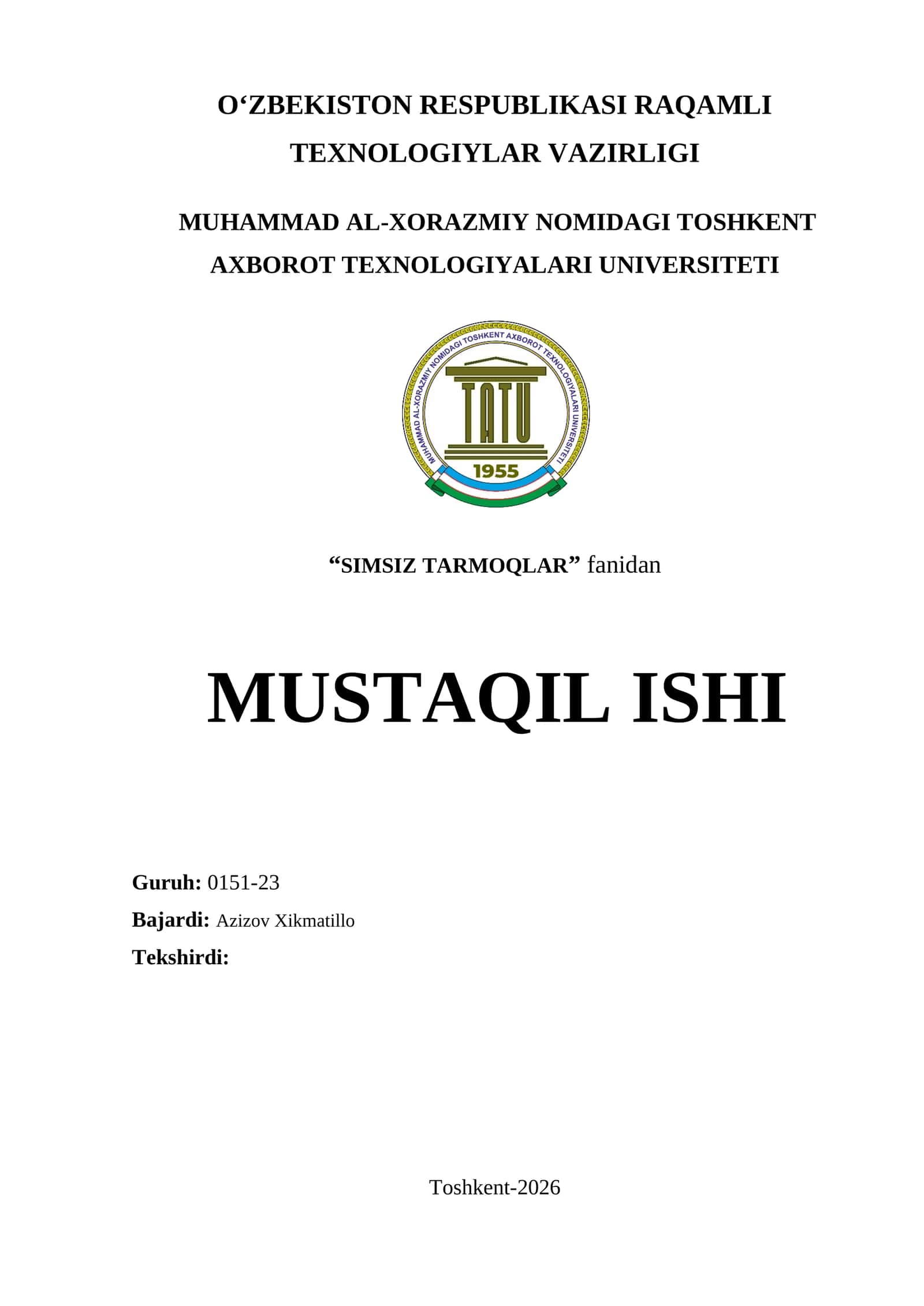 Simsiz aloqa tarmoqlariga kirish.