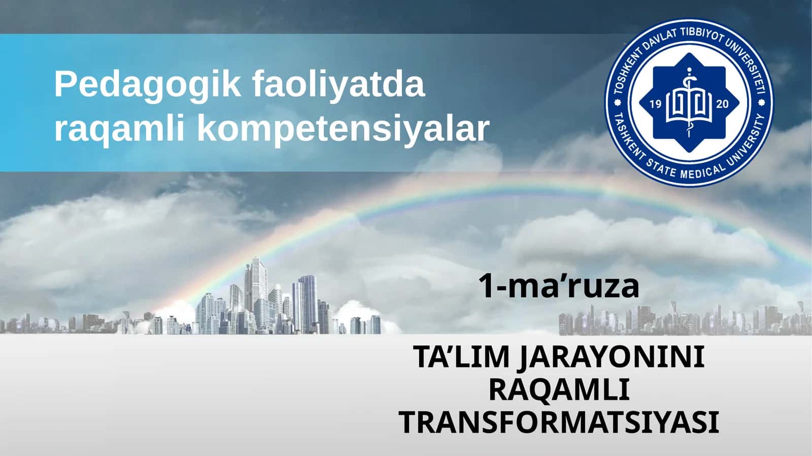 TA’LIM JARAYONINI RAQAMLI TRANSFORMATSIYASI