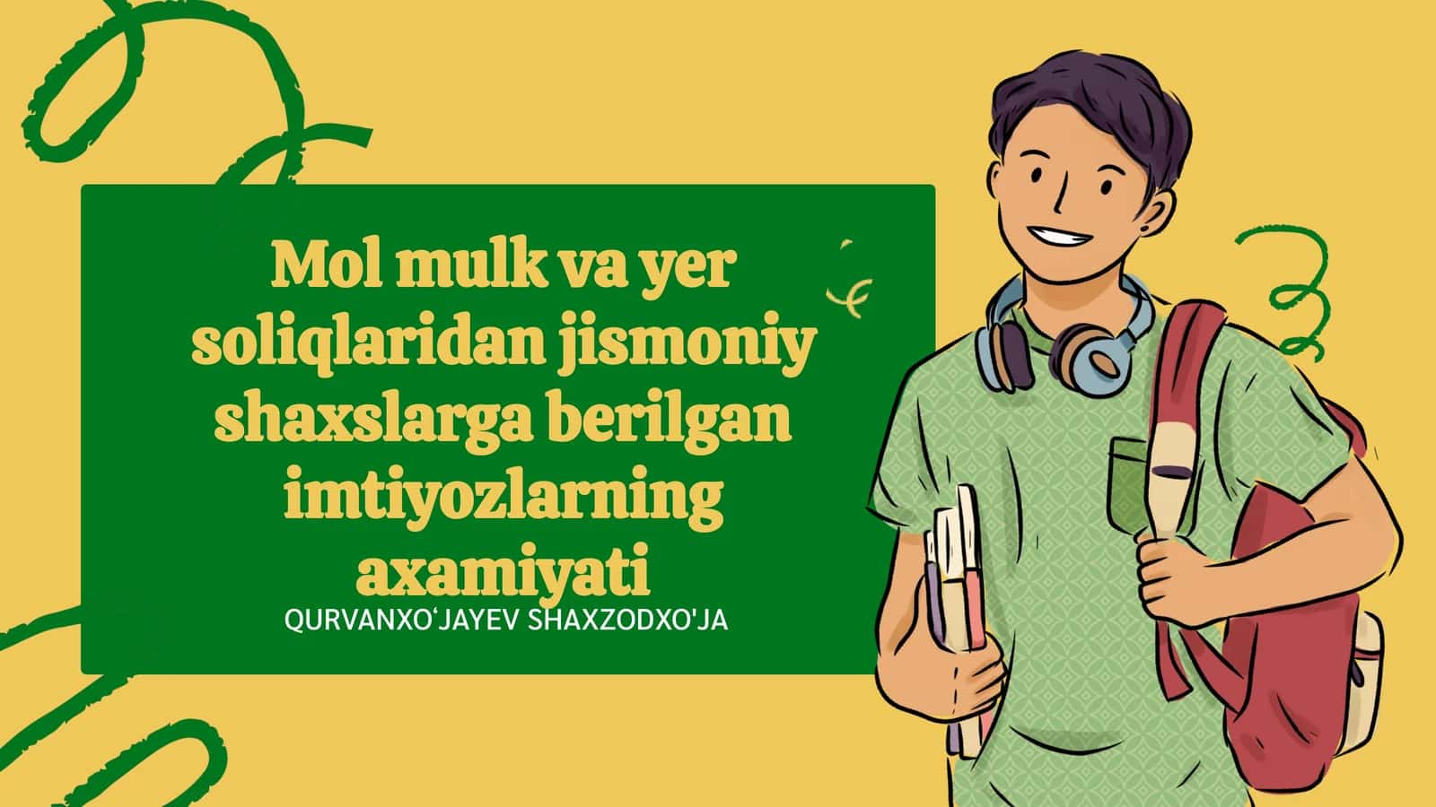 Mol mulk va yer soliqlaridan jismoniy shaxslarga berilgan imtiyozlarning axamiyati
