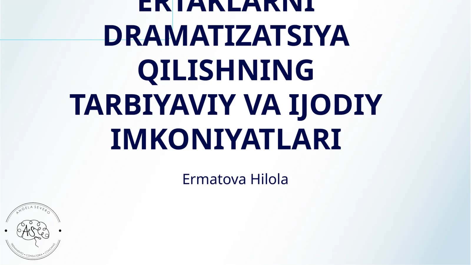 ERTAKLARNI DRAMATIZATSIYA QILISHNING TARBIYAVIY VA IJODIY IMKONIYATLARI