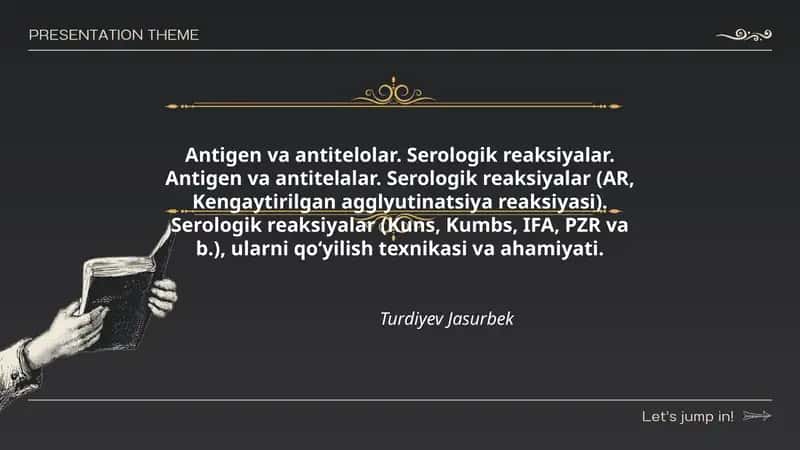 Antigen va Antitelolar
