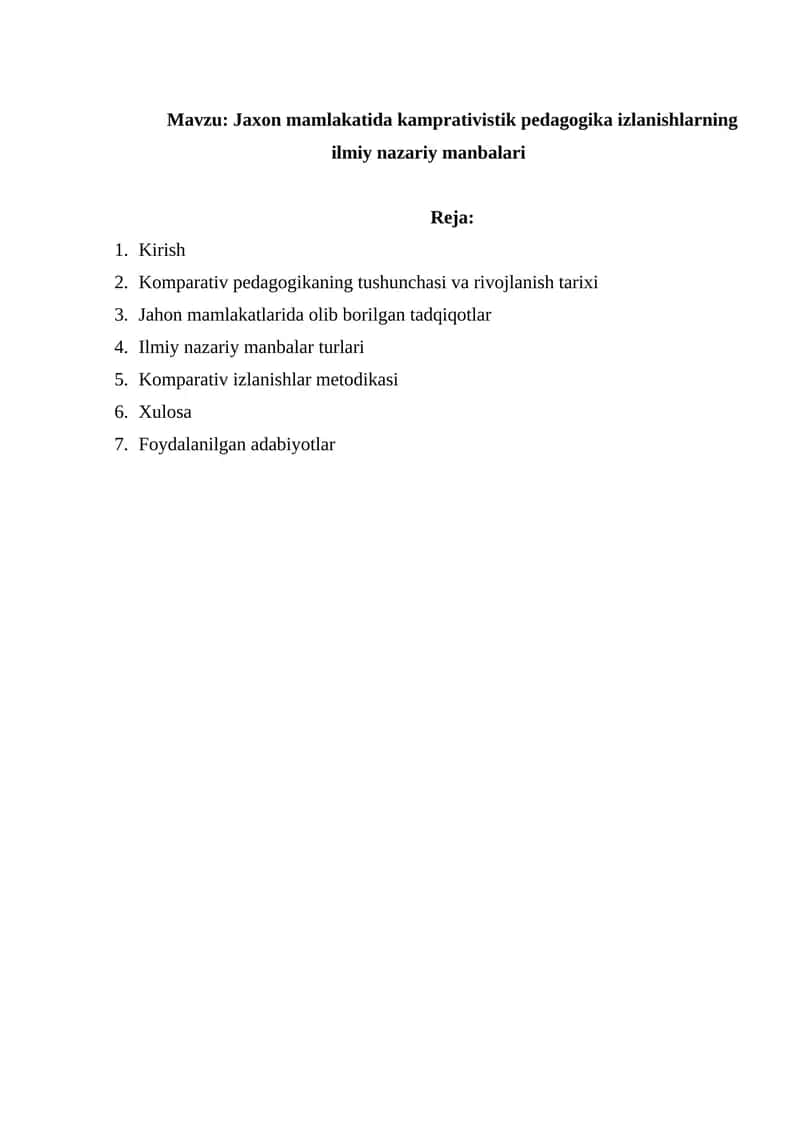 Jaxon mamlakatida kamprativistik pedagogika izlanishlarning ilmiy nazariy manbalari